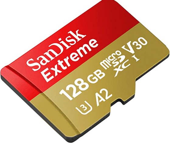 SanDisk 128GB Extreme microSDXC UHS-I Memory Card with Adapter - C10, ...